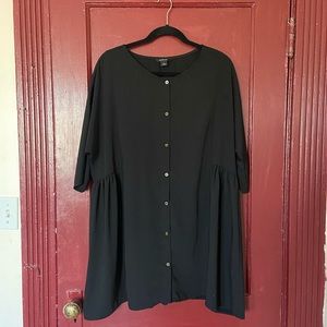 ASOS button front baby doll dress, brand is Monki, size Small